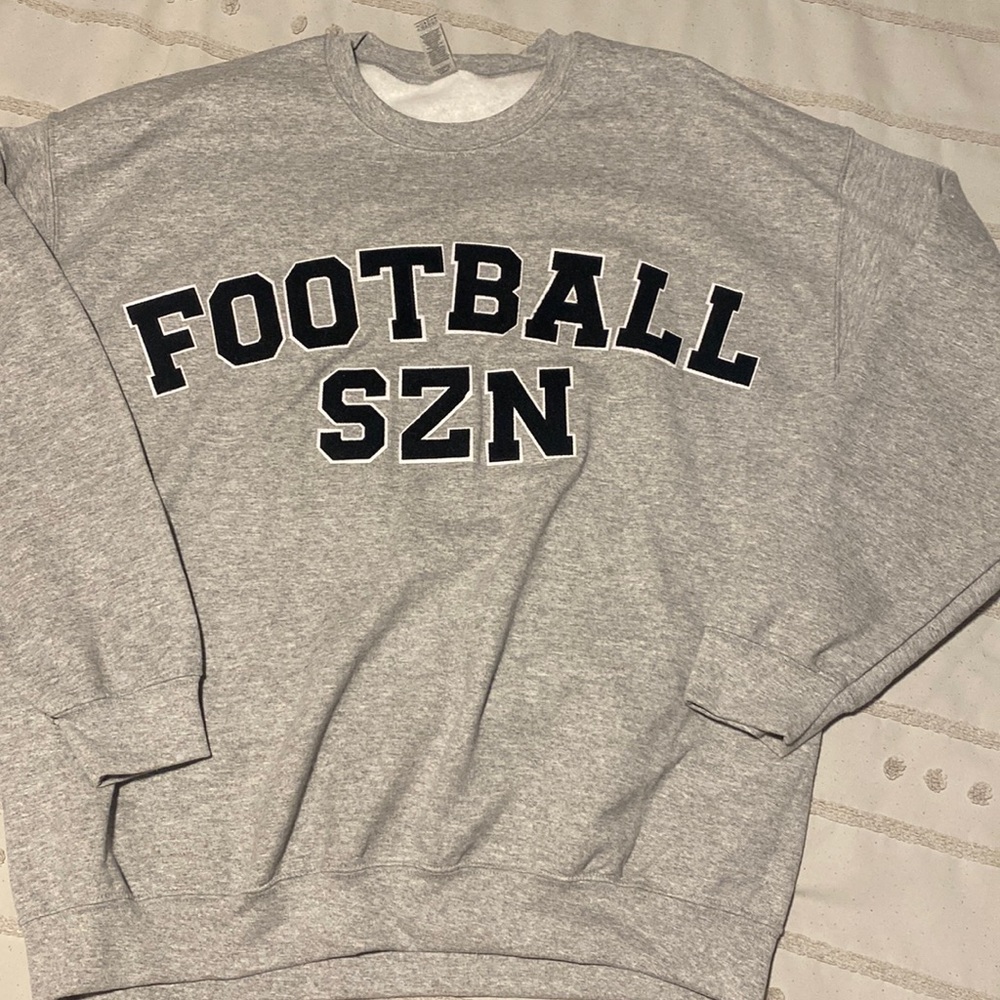 Football season crew neck